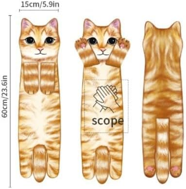 商品图片 15 | B0DWXMWN41 | Cute Cat Hand Towels for Bathroom, Kitchen, Funny Gifts for Women and Mom