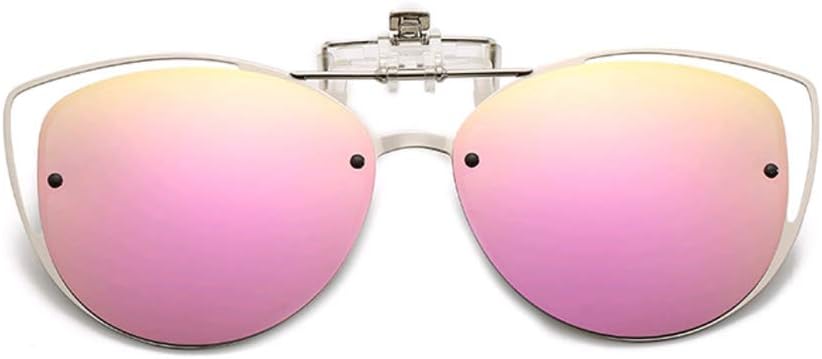 ÉÌƷͼƬ 22 | B08JBZ13MB | FEISEDY Polarized Cat Eye Flip Up Clips On Sunglasses Women Men B2670