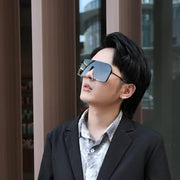 ÉÌƷͼƬ 23 | B0854JYPB2 | FEISEDY Classic Siamese One Piece Sunglasses Nice Rimless Stylish Retro Design for Women Men B2574
