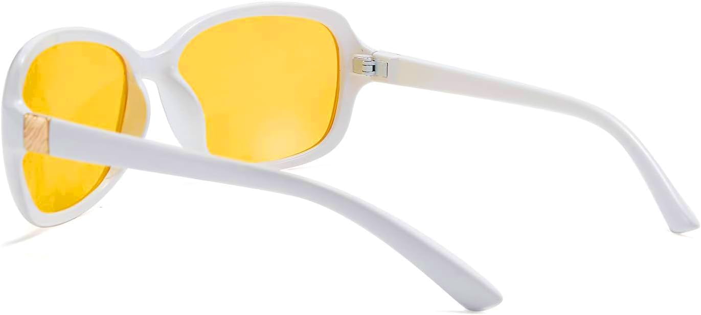 商品图片 29 | B081YY5RM3 | FEISEDY Classic Womens Night Glasses Driving Anti Glare Wrap Around Yellow Sunglasses B2548