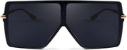 ÉÌƷͼƬ 14 | B097CVFDZT | FEISEDY Flat Top Oversized Shield Sunglasses Women Men Square Fashion Rimless Shades UV400 B2784