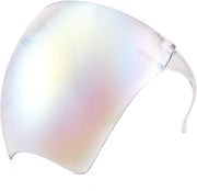 002 Clear Frame Rainbow Mirror / 160 Millimeters | B097Y3LB8R | FEISEDY Full Face Shield Sunglasses – Anti-Fog UV400 Mirror Visor