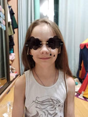 ÉÌƷͼƬ 50 | B09K7C4FB7 | FEISEDY Retro Dripping Cloud Shaped Tassel Sunglasses Rimless Women Funny Party Disco Eyewear B2834