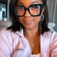 商品图片 2 | B08DF5QRXC | FEISEDY Oversized Square Blue Light Blocking Glasses Eye Strain Glare Pearl Inlay Arm Cat Eye Fashion Eyewear B2639