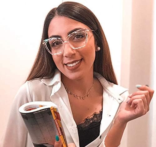 ÉÌƷͼƬ 11 | B088WVS65H | FEISEDY Crystal Cat Eye Reading Glasses Blue Light Blocking Reader Anti Eyestrain Glasses B2596 Champagne 1.75x