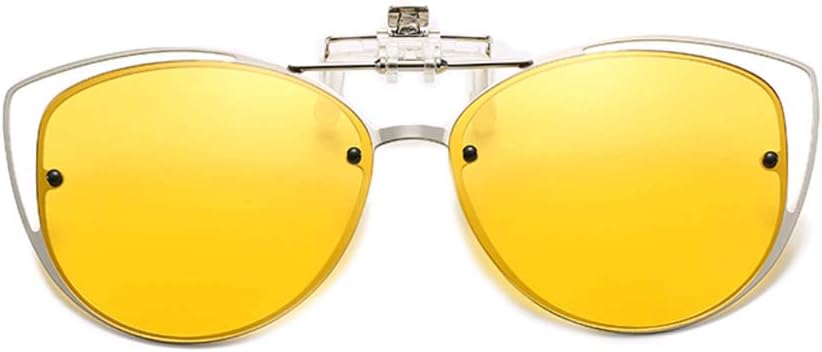 ÉÌƷͼƬ 29 | B08JBZ13MB | FEISEDY Polarized Cat Eye Flip Up Clips On Sunglasses Women Men B2670
