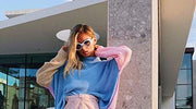 ÉÌƷͼƬ 60 | B074H8KFSZ | FEISEDY Sunglasses White Oval Clout Goggles for Women Men Retro Round Trendy Rimmed Clueless Costume Frame B2253