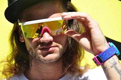 商品图片 18 | B096SD9GGG | FEISEDY Oversized Mirror Shield Sport 80s Sunglasses Ski Goggles Flat Top One Piece Futuristic Visor Women Men B2522
