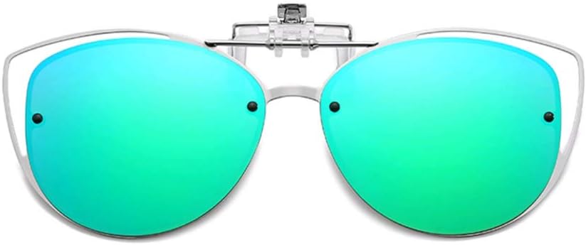 ÉÌƷͼƬ 20 | B08JBZ13MB | FEISEDY Polarized Cat Eye Flip Up Clips On Sunglasses Women Men B2670