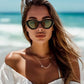 商品图片 4 | B0D6YJVTMS | FEISEDY Retro Polarized Cat Eye Sunglasses Women Trendy Mirrored Classic Designer Sunglasses UV Protection B0197