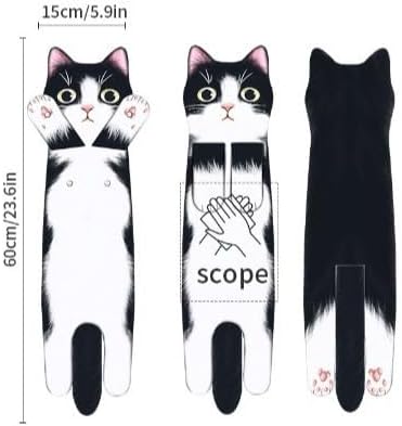 商品图片 8 | B0DWXMWN41 | Cute Cat Hand Towels for Bathroom, Kitchen, Funny Gifts for Women and Mom