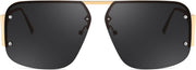 ÉÌƷͼƬ 16 | B0CP2666ZB | FEISEDY Trendy Aviator Sunglasses for Women Men Retro Metal Rimless Frame Square Shades B2985