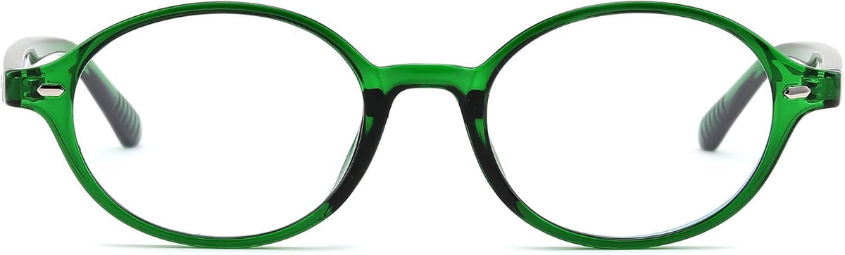 Transparent Green / 47 Millimeters | B0DYHQKQDJ | FEISEDY Vintage Oval Blue Light Glasses for Women Men Stylish Lightweight 90s Eyeglasses Fake Nerd Y2k Eyewear Frame B0242