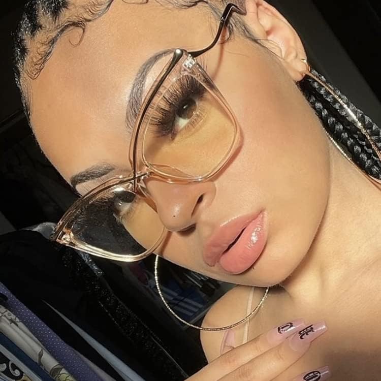 ÉÌƷͼƬ 4 | B0B63PP6VN | FEISEDY Women Oversized Square Blue Light Blocking Glasses Anti Eyestrain Cat Eye Fashion Eyewear B2956