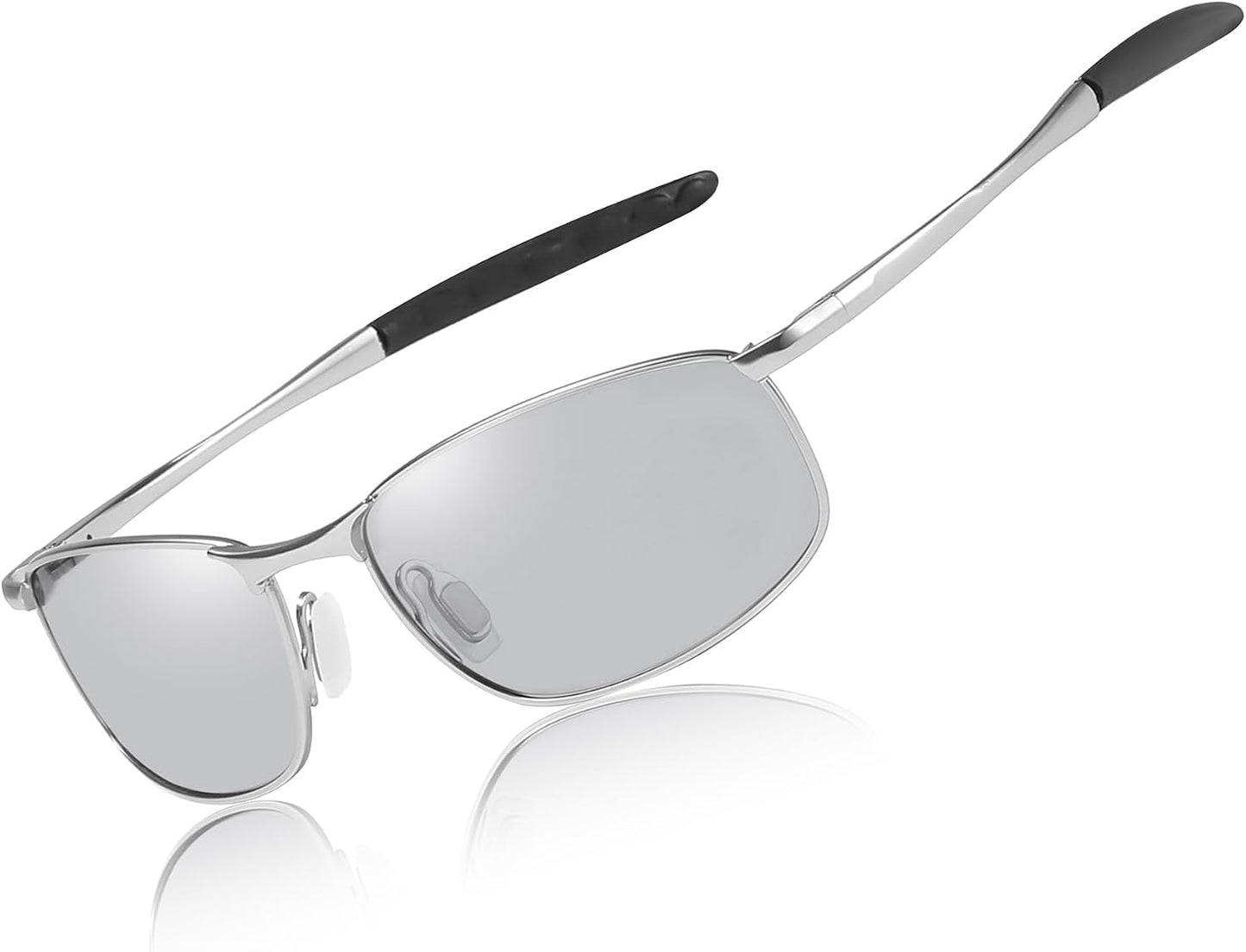 商品图片 48 | B07GSRV2H5 | FEISEDY Rectangle Polarized Square Sunglasses for Men Women B2444