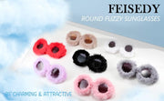 ÉÌƷͼƬ 65 | B09PN9V5N6 | FEISEDY Sunglasses Women Plush Fuzzy Soft Velvet Party Masquerade B2877