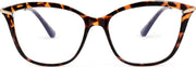 Leopard / 52 Millimeters | B096LV7MZ2 | FEISEDY Blue Light Blocking Glasses Computer Glasses Women Men Cateye TR90 Frame B2772