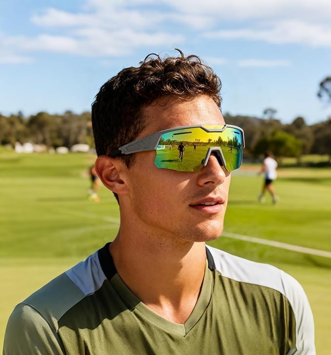 商品图片 23 | B0D78P6WRV | FEISEDY Kids Teens Baseball Polarized Sunglasses Sports Cycling Glasses for Youth Boys Girls Age 8-16 B0157