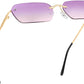 Purple / 55 Millimeters | B0B6TSWSSP | FEISEDY Rimless Sunglasses Y2K Retro Small Narrow Rectangle Shades B2643