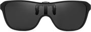 Black / 65 Millimeters | B0FX3RLSTK | FEISEDY Polarized Clip-on Flip Up One Piece Sunglasses for Glasses TAC Lenses B0346