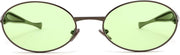ÉÌƷͼƬ 49 | B0FH4FH8VH | FEISEDY Retro Oval Sunglasses Women Men - Gold Metal Chunky Frame, UV400 for Driving & Daily Wear B0312