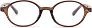 Deep Tea / 47 Millimeters | B0DYHBC8R2 | FEISEDY Vintage Oval Blue Light Glasses for Women Men Stylish Lightweight 90s Eyeglasses Fake Nerd Y2k Eyewear Frame B0242