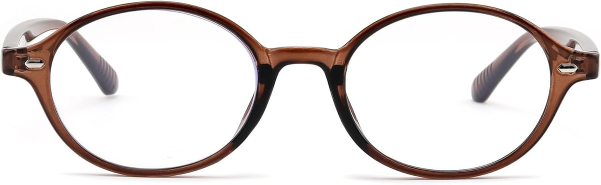 Deep Tea / 47 Millimeters | B0DYHBC8R2 | FEISEDY Vintage Oval Blue Light Glasses for Women Men Stylish Lightweight 90s Eyeglasses Fake Nerd Y2k Eyewear Frame B0242