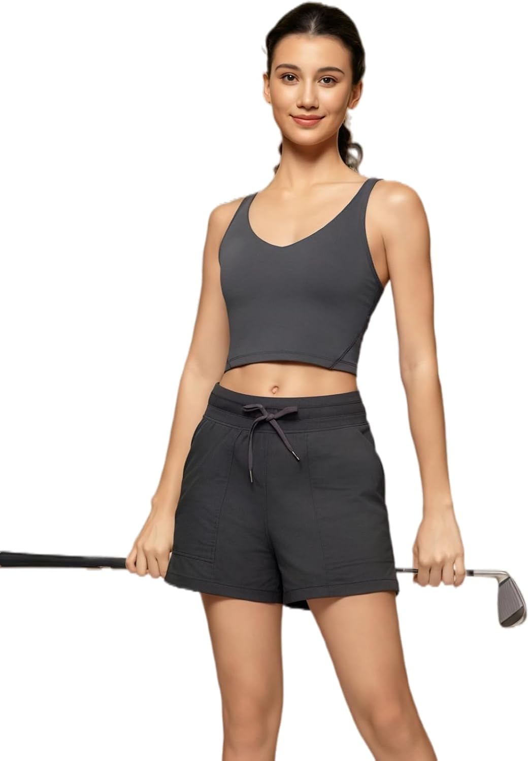商品图片 3 | B0GG444PH9 | Womens' Sports Bra Workout Tops, Yoga Bra Tank Tops with Built in Bras with U-Back for Gym, Yoga, Cycling, Streetwear