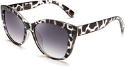 Clear Grey Leopard / 56 Millimeters | B086BZ2L8F | FEISEDY Polarized Vintage Sunglasses American Womens Square Jackie O Cat Eye Sunglasses B2451