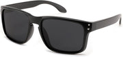 Polarized Gray Lenses With Black Temples 001 / 54 Millimeters | B0CS6JP315 | FEISEDY Men Sunglasses Polarized,Square Vintage Cycling Running Fishing Golf Hiking Sports Sun Glasses B0080