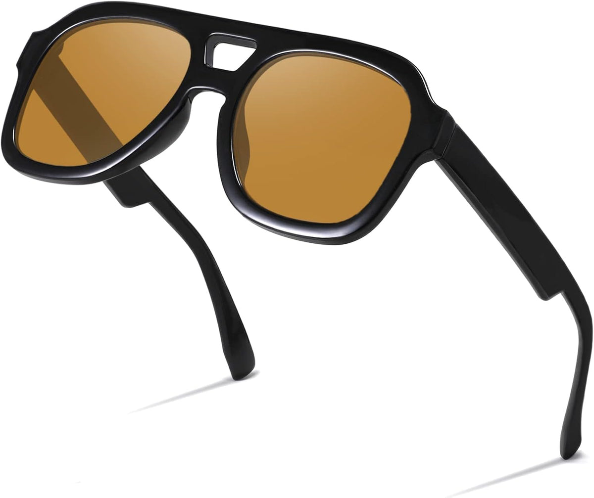 ÉÌƷͼƬ 73 | B09KV1MSHN | FEISEDY Aviator Sunglasses For Women Men Square Chunky Trendy Eyewear B2846