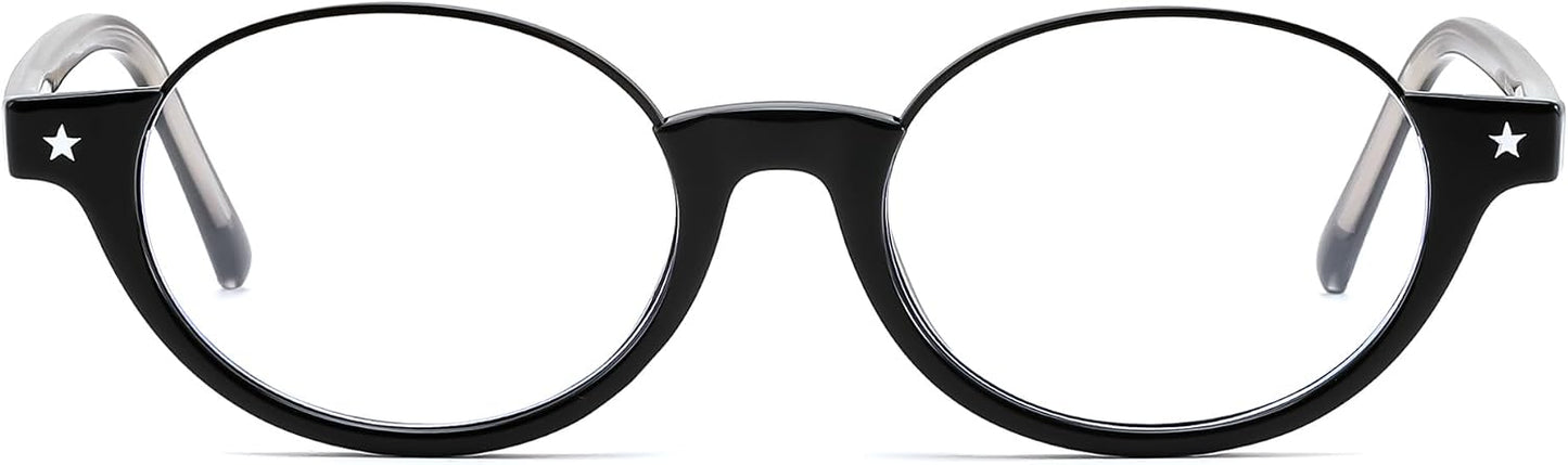 商品图片 11 | B0GS9JVKV9 | FEISEDY Trendy Oval Blue Light Glasses for Women Fake Nerd Eyewear Frame Anti Glare B1380