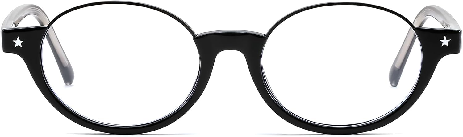 商品图片 11 | B0GS9JVKV9 | FEISEDY Trendy Oval Blue Light Glasses for Women Fake Nerd Eyewear Frame Anti Glare B1380