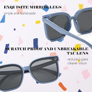 ÉÌƷͼƬ 13 | B0B3WPR65R | FEISEDY Kids Polarized Square Sunglasses for Boys Girls Vintage Shades UV Protection Trendy Classic Style Sun Glasses B2316