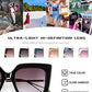 商品图片 98 | B08HVPGJW5 | FEISEDY Sunglasses Womens Trendy, Oversized Square Shades, Pearl Inlay Cat Eye Frame UV400 Protection B2625