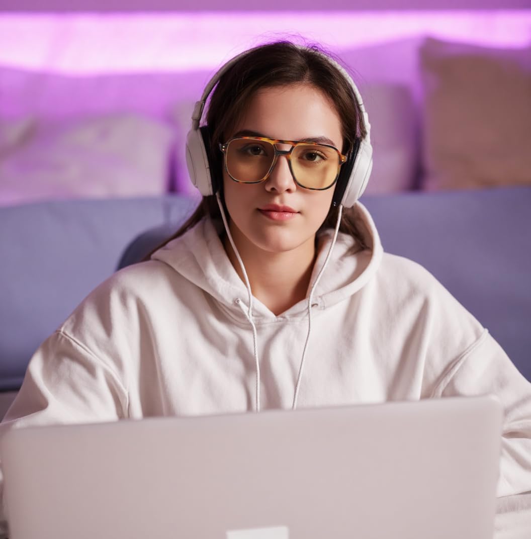 ÉÌƷͼƬ 84 | B0GCVQFPW9 | FEISEDY Blue Light Glasses for Computer Gaming Anti Eyestrain Glasses G2835
