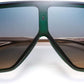 商品图片 16 | B097CVFDZT | FEISEDY Flat Top Oversized Shield Sunglasses Women Men Square Fashion Rimless Shades UV400 B2784