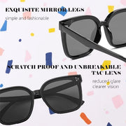 ÉÌƷͼƬ 6 | B0B3WPR65R | FEISEDY Kids Polarized Square Sunglasses for Boys Girls Vintage Shades UV Protection Trendy Classic Style Sun Glasses B2316
