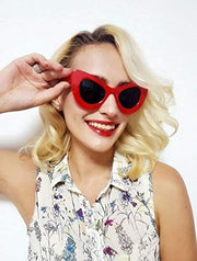 ÉÌƷͼƬ 4 | B01K4IHMQM | FEISEDY Retro Cat Eye Women Sunglasses Cateye Acetate Frame Polycarbonate Lenses B2239