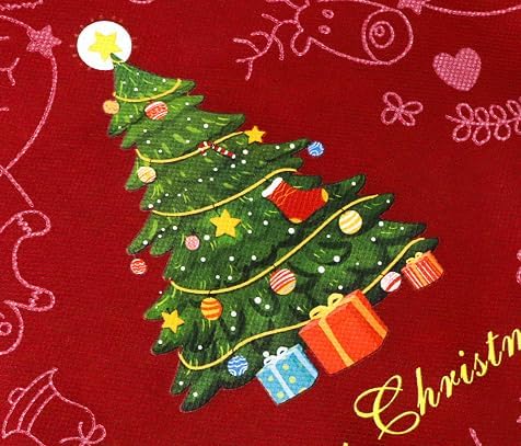 商品图片 10 | B0FNM9L51G | Christmas Drawstring Gift Bags Festive Tree Pattern Christmas, Dust Bag for Parties, Decorations Daily Storage
