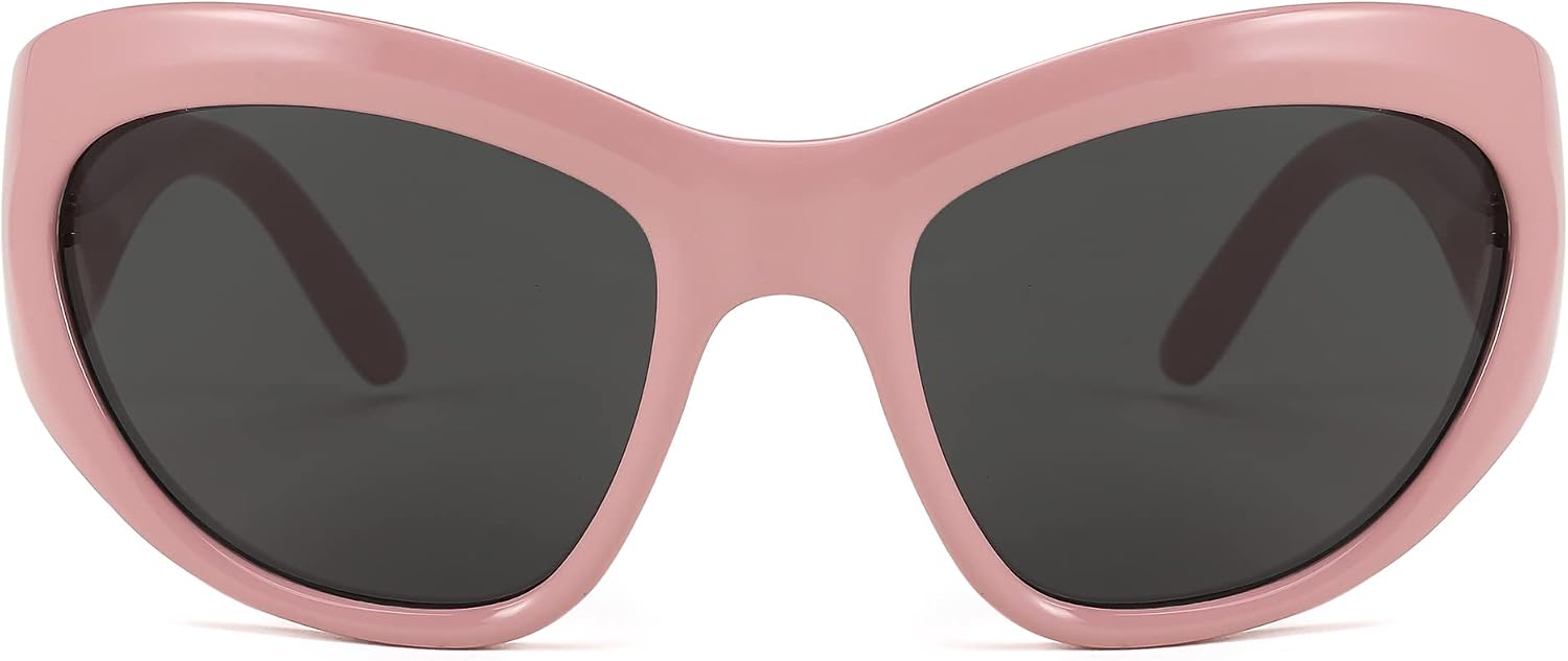 商品图片 26 | B0BQBWYZF6 | FEISEDY Trendy Y2k Sunglasses Women Men Oversized Shield Sunglasses Fashion Wrap Around Futuristic Glasses B2359