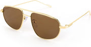 005 Gold Frame/Tea Lens / 55 Millimeters | B09XDVJ1RN | FEISEDY Retro Trendy Aviator Sunglasses Women Men 90s Small Vintage Glasses Stylish Gold Metal Oval Sunglasses B2906