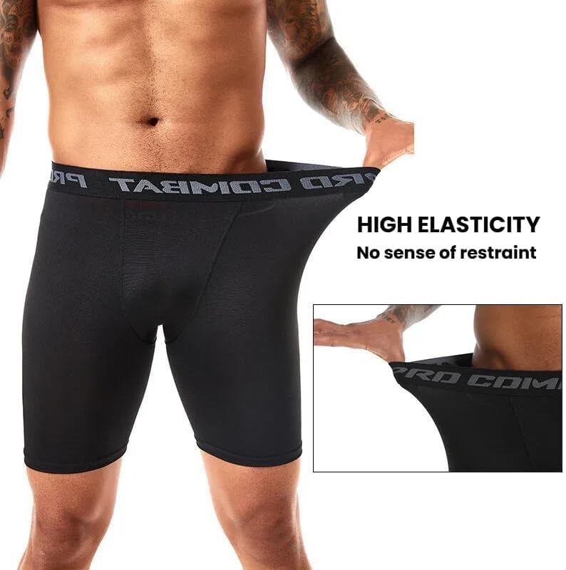 商品图片 6 | B0FV6ZX84Q | Men's Underwear Shorts - High Elastic Training Quick-Dry Basketball Compression Shorts, Sports Boxers for Men