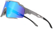 Grey Frame Light Blue Mirrored Lens / Large | B0CTQ9WCM2 | FEISEDY Polarized Sports Sunglasses for Men Women, Baseball Cycling Fishing Sunglasses UV400 Protection B0134