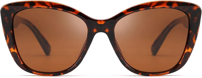 Brown Leopard / 56 Millimeters | B07M9V125F | FEISEDY Polarized Vintage Sunglasses American Womens Square Jackie O Cat Eye Sunglasses B2451