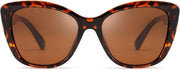 Brown Leopard / 56 Millimeters | B07M9V125F | FEISEDY Polarized Vintage Sunglasses American Womens Square Jackie O Cat Eye Sunglasses B2451