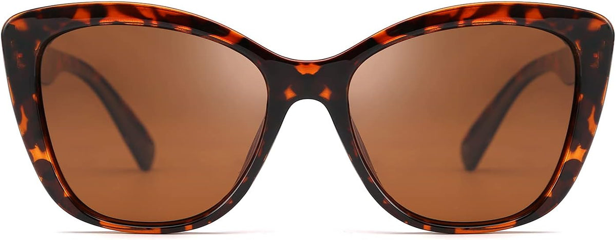 Brown Leopard / 56 Millimeters | B07M9V125F | FEISEDY Polarized Vintage Sunglasses American Womens Square Jackie O Cat Eye Sunglasses B2451