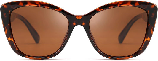 Brown Leopard / 56 Millimeters | B07M9V125F | FEISEDY Polarized Vintage Sunglasses American Womens Square Jackie O Cat Eye Sunglasses B2451