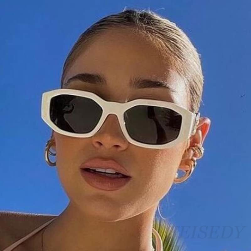 商品图片 79 | B0B5V7T75J | FEISEDY Retro Trendy Rectangle Sunglasses Women Men Narrow Shades B2322
