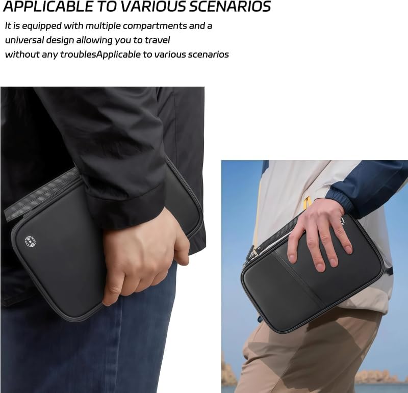 商品图片 4 | B0G91SM687 | Passport Holder for Travel Women Document Organizer RFID Blocking Passport Wallet Men Portable Case for ID Cards with Zipper